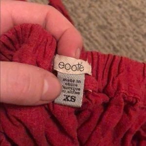 Cute red urban outfitters skirt with pockets